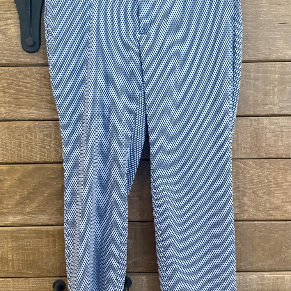 Banana Republic Navy and White Curvy Fit Pants